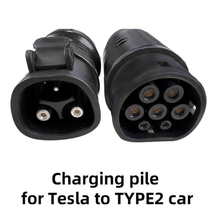For Tesla-TYPE2 Electric Vehicle Charging Station Adapter Conversion Head - QYTZO-32-220V