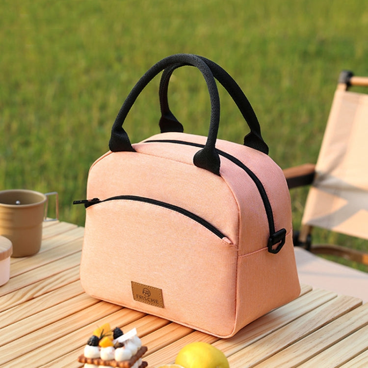 FRISCHE Portable Handheld Insulated Lunch Pack Outdoor Picnic Large Capacity Bento Bag