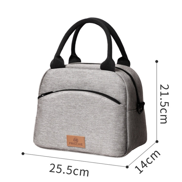 FRISCHE Portable Handheld Insulated Lunch Pack Outdoor Picnic Large Capacity Bento Bag
