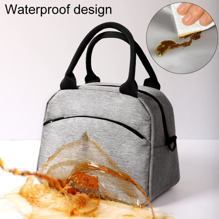 FRISCHE Portable Handheld Insulated Lunch Pack Outdoor Picnic Large Capacity Bento Bag
