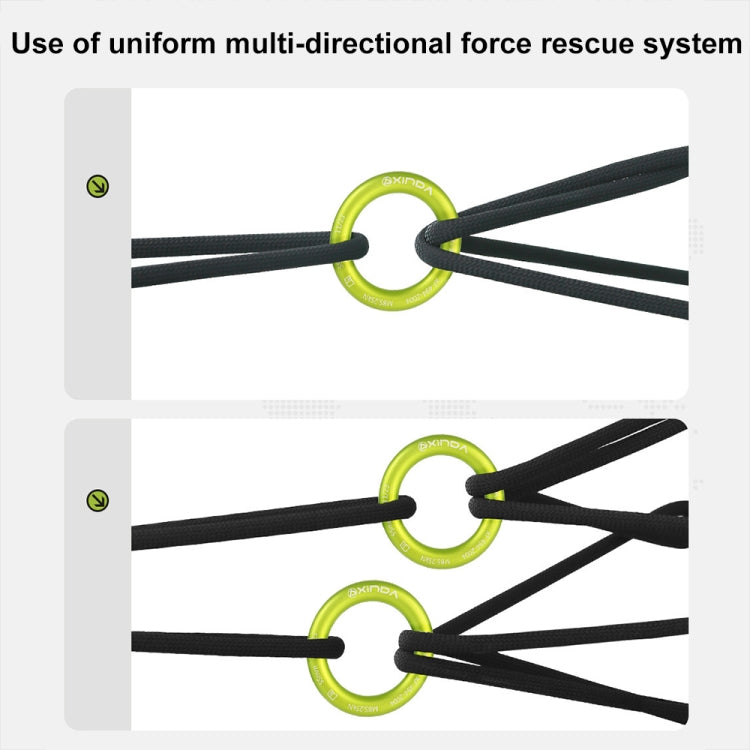 XINDA HH-9779 High-strength Seamless Outdoor Rock Climbing Equipment Connecting Ring - 25kN