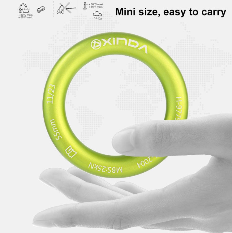 XINDA HH-9779 High-strength Seamless Outdoor Rock Climbing Equipment Connecting Ring - 25kN