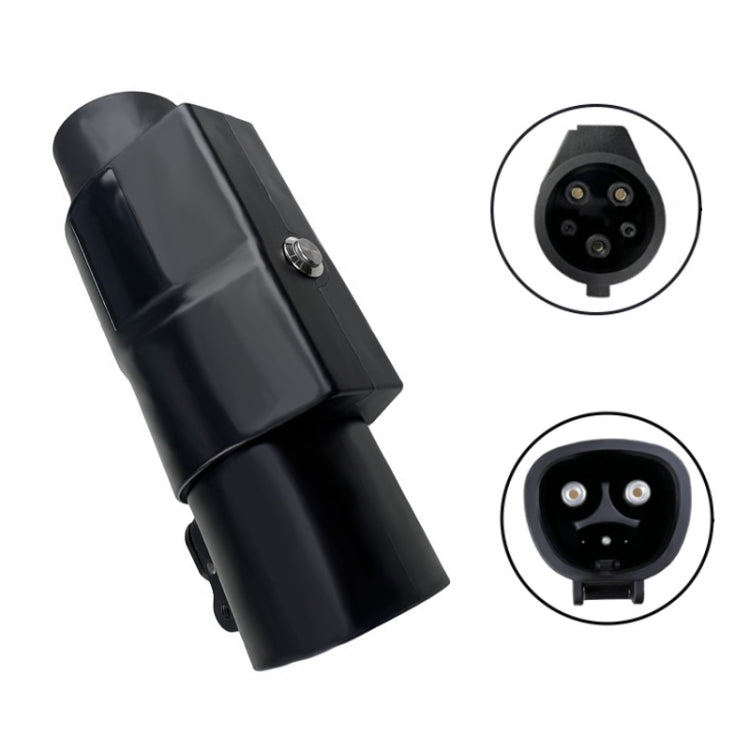 For Tesla-TYPE1 Electric Vehicle Charging Station Adapter Conversion Head - Black