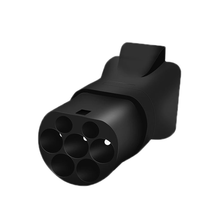 EU Standard Power Supply TYPE2 Charging Pile Converter Plug - Black
