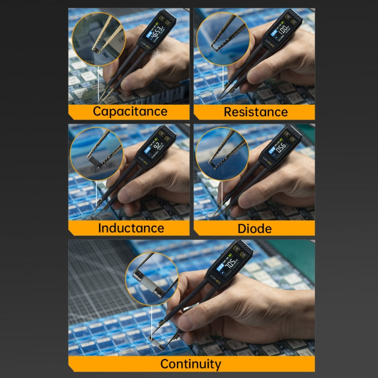 FNIRSI Digital Tweezers Resistor Capacitor Component Test Multimeter - LCR-ST1