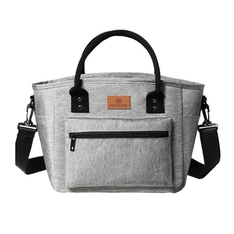 FRISCH Portable Handheld Insulated Lunch Pack Outdoor Picnic Thicked Bento Bag