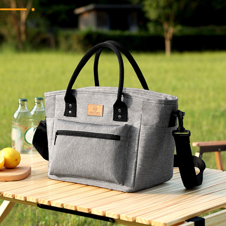 FRISCH Portable Handheld Insulated Lunch Pack Outdoor Picnic Thicked Bento Bag