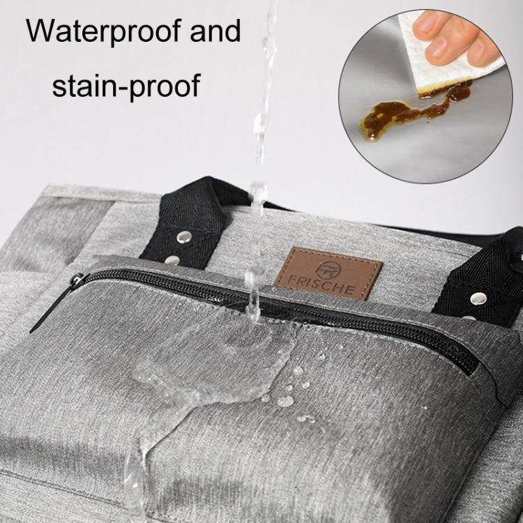 FRISCH Portable Handheld Insulated Lunch Pack Outdoor Picnic Thicked Bento Bag