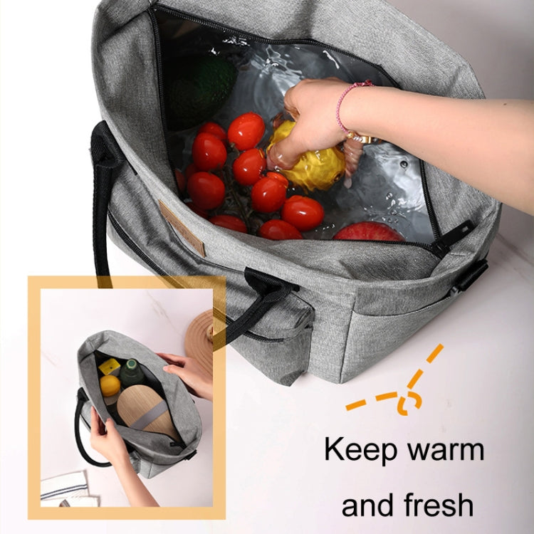 FRISCH Portable Handheld Insulated Lunch Pack Outdoor Picnic Thicked Bento Bag