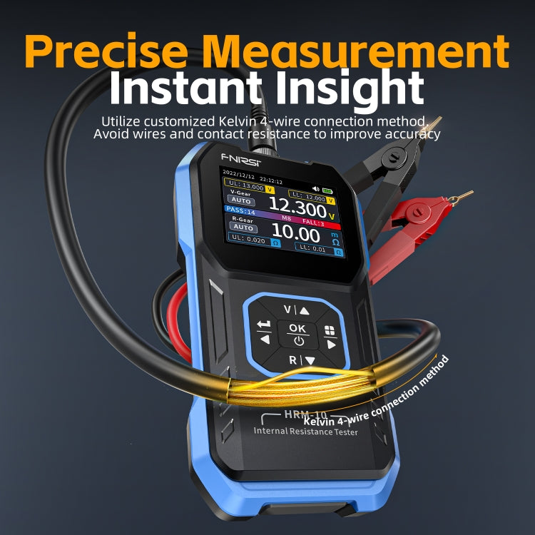 FNIRSI 18650 Lithium Battery Internal Resistance Voltage Measuring Instrument - HRM-10