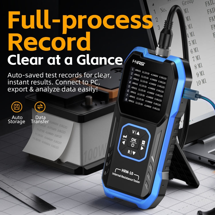FNIRSI 18650 Lithium Battery Internal Resistance Voltage Measuring Instrument - HRM-10