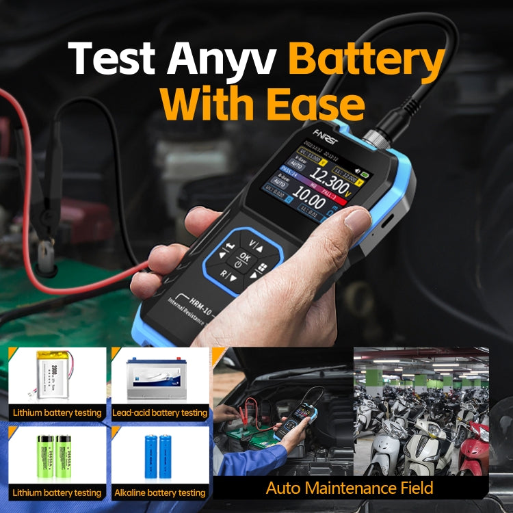 FNIRSI 18650 Lithium Battery Internal Resistance Voltage Measuring Instrument - HRM-10