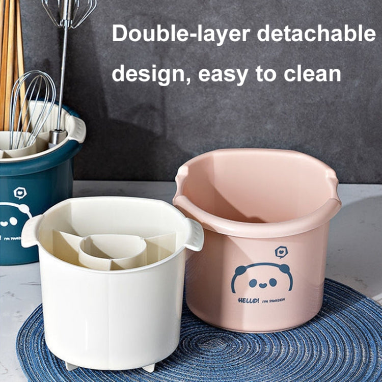 Multifunctional Household Chopsticks Spoon Storage Rack Double-layer Kitchen Drain Holder