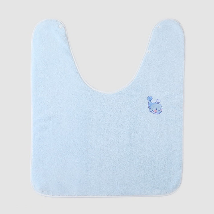 Children Wash Towel Brushing Baby Bib Not Wetsuit Multifunctional Facial Washing Towel, Color: Blue Whale