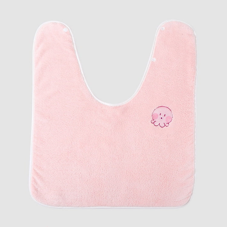 Children Wash Towel Brushing Baby Bib Not Wetsuit Multifunctional Facial Washing Towel, Color: Pink Octopus