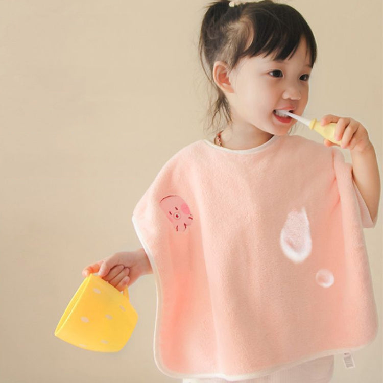 Children Wash Towel Brushing Baby Bib Not Wetsuit Multifunctional Facial Washing Towel, Color: Gray Plane