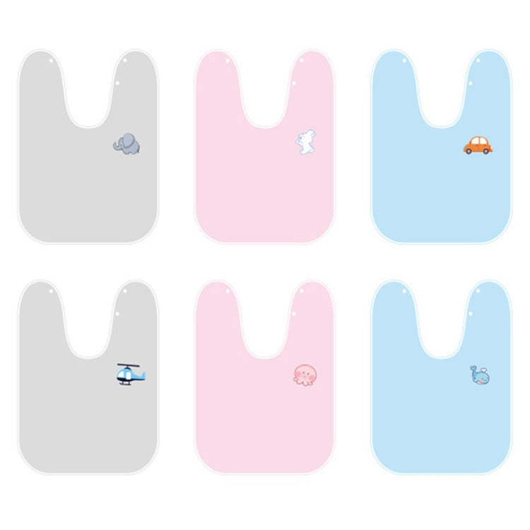 Children Wash Towel Brushing Baby Bib Not Wetsuit Multifunctional Facial Washing Towel, Color: Blue Car