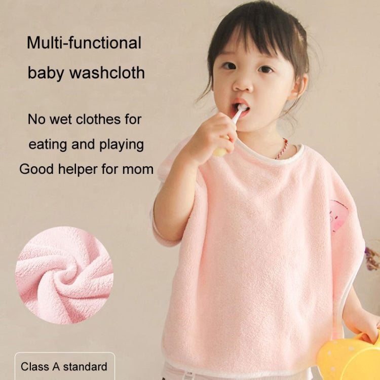 Children Wash Towel Brushing Baby Bib Not Wetsuit Multifunctional Facial Washing Towel, Color: Gray Elephant