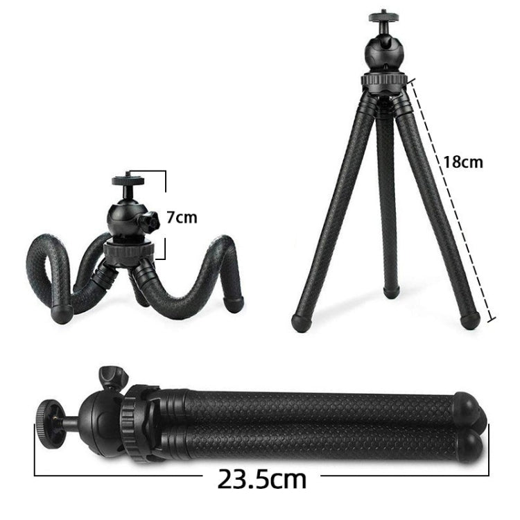 Octopus Fish Silicone Camera Tripod Desktop Folding Stand Single Tripod