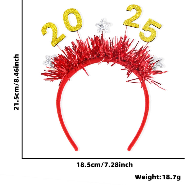 2025 Digital Christmas Party Decoration Headband Mall Bar New Year Eve Event Headdress