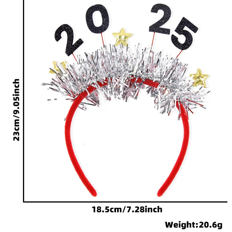 2025 Digital Christmas Party Decoration Headband Mall Bar New Year Eve Event Headdress