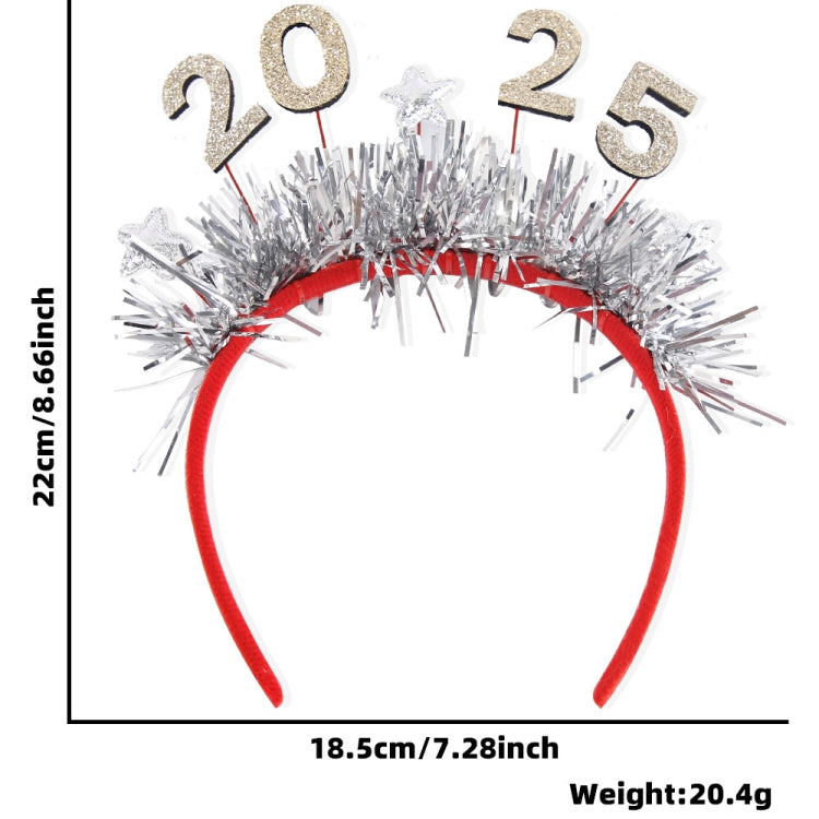 2025 Digital Christmas Party Decoration Headband Mall Bar New Year Eve Event Headdress
