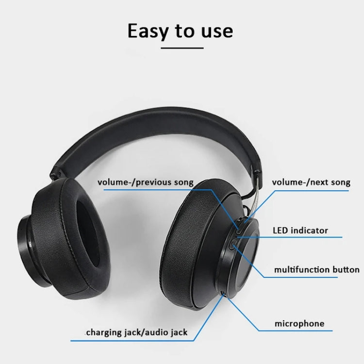 BT5 Bluetooth 5.0 Headband Headset - Black