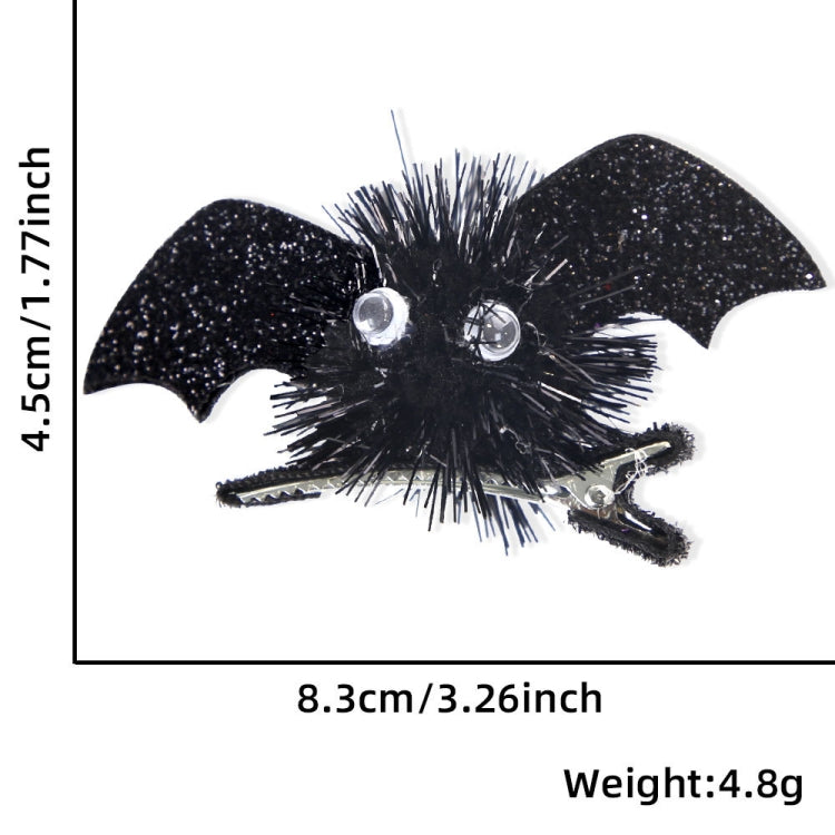1pair Halloween Bat Hairpin Children Costume Headdress