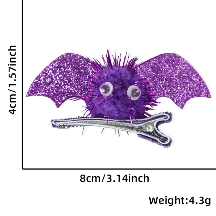 1pair Halloween Bat Hairpin Children Costume Headdress