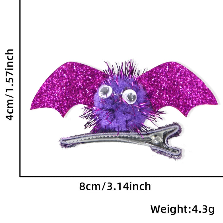 1pair Halloween Bat Hairpin Children Costume Headdress