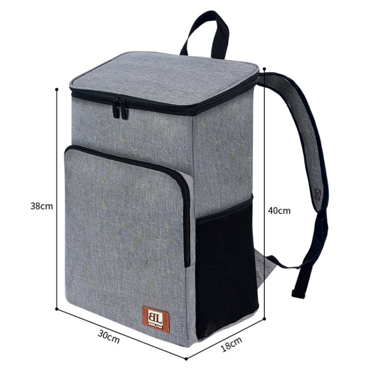20L Camping Portable Double Shoulder Insulated Pack Outdoor Picnic Large Capacity Lunch Bag