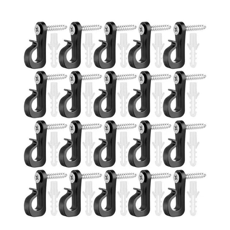 20pcs /Box Holiday Lights Hanger Hooks With Phillips Screw For Wire And Led Light