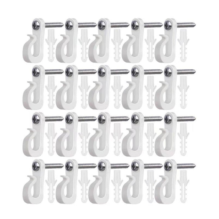 20pcs /Box Holiday Lights Hanger Hooks With Phillips Screw For Wire And Led Light