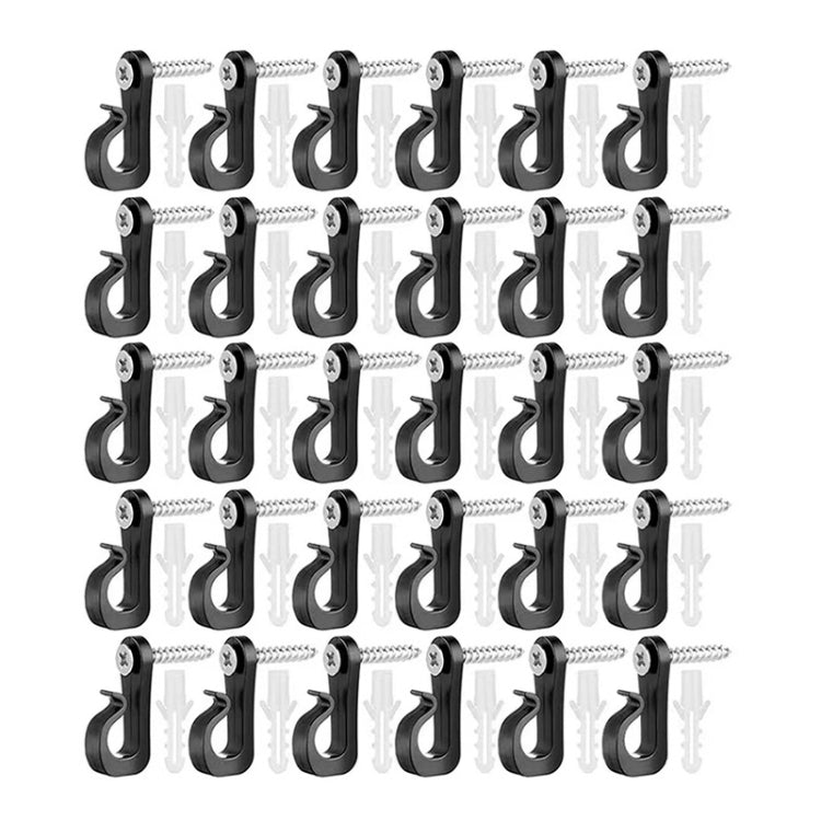 30pcs /Box Holiday Lights Hanger Hooks With Phillips Screw For Wire And Led Light