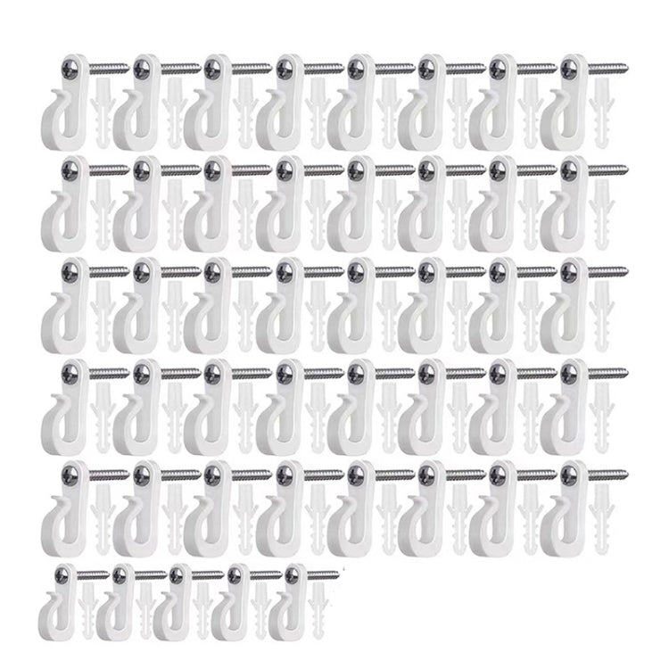45pcs /Box Holiday Lights Hanger Hooks With Phillips Screw For Wire And Led Light