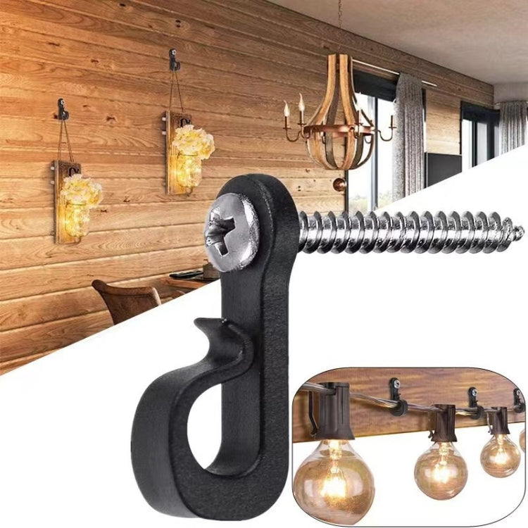 45pcs /Box Holiday Lights Hanger Hooks With Phillips Screw For Wire And Led Light