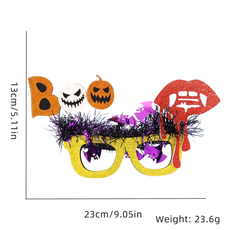 Halloween Party Decoration Glasses Masquerade Costume Props BOO Lips Bat