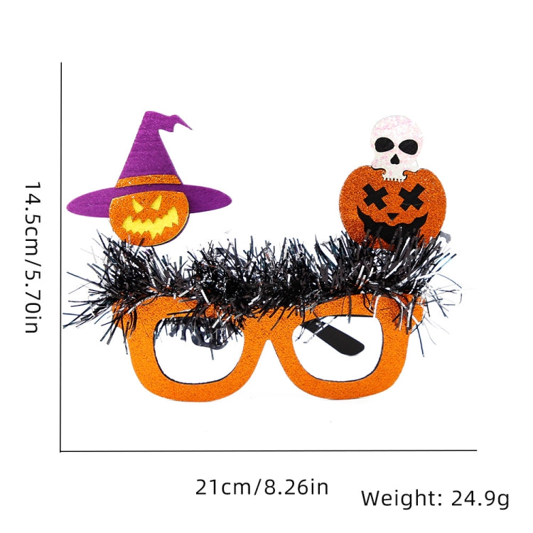 Halloween Party Decoration Glasses Masquerade Costume Props Pumpkin Witch Hat Skull