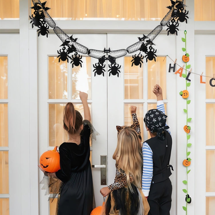 3m Halloween Honeycomb Garland Pendant Spider Bat Party Flag Scene Layout Props