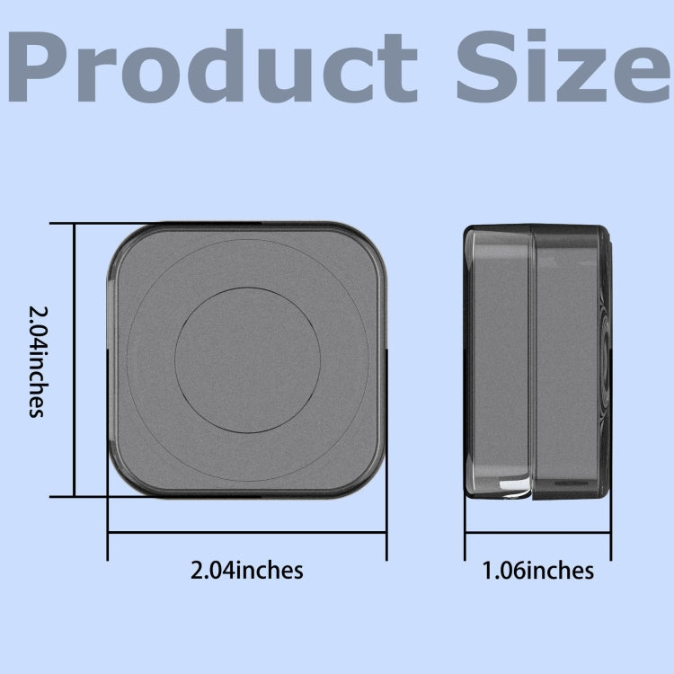 For Samsung Galaxy Ring Charging Case Protective Cover Smart Ring Accessories - Transparent