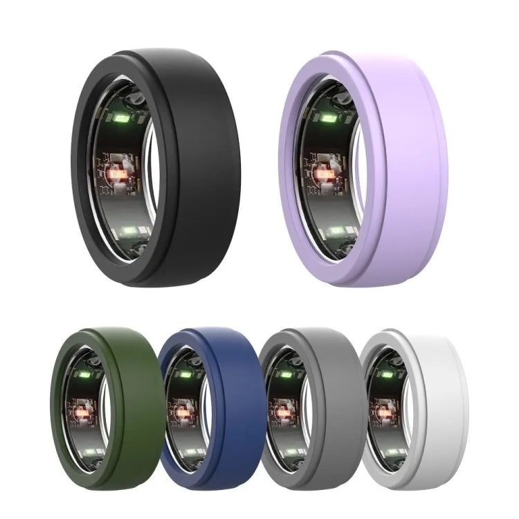 For Samsung Galaxy Ring / Oura Ring Silicone Solid Color Cover Scratch Resistant Case, Size: S