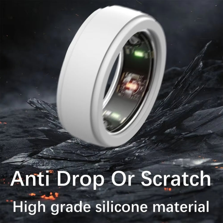 For Samsung Galaxy Ring / Oura Ring Silicone Solid Color Cover Scratch Resistant Case, Size: S
