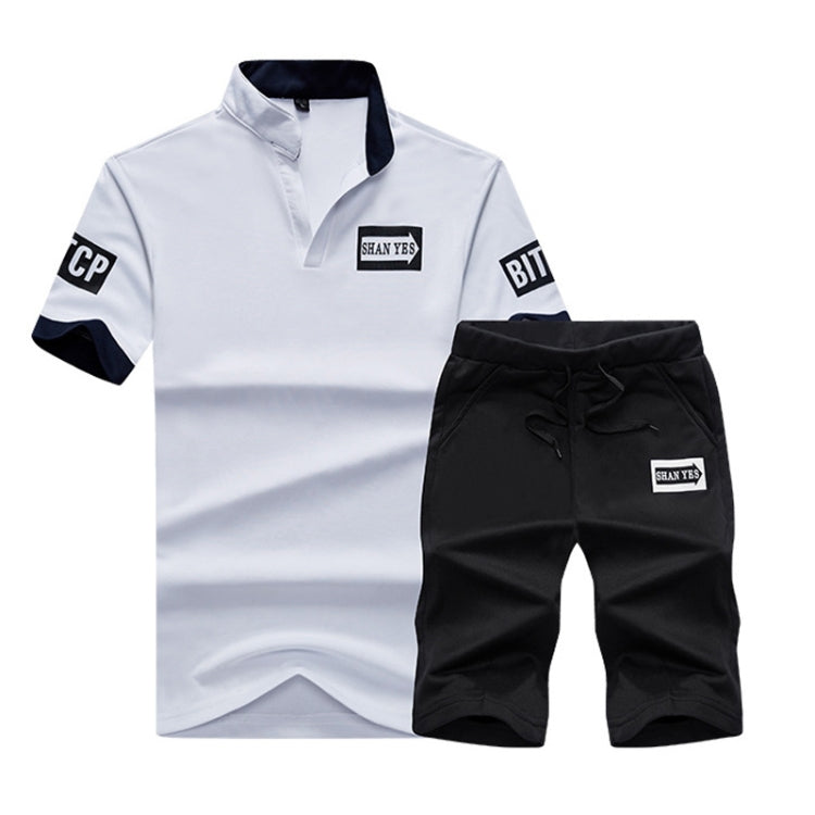 Summer Men T-Shirt Half-Sleeved Sports Suit, Size: L