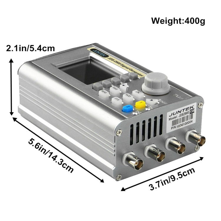 JUNTEK Programmable Dual-Channel DDS Function Arbitrary Waveform Signal Generator, Frequency: 60MHz
