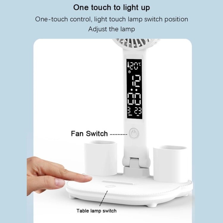 4-head Desk Lamp Foldable Reading Lamp 3-gear Color Adjustment, Spec: Plug-in Basic Model
