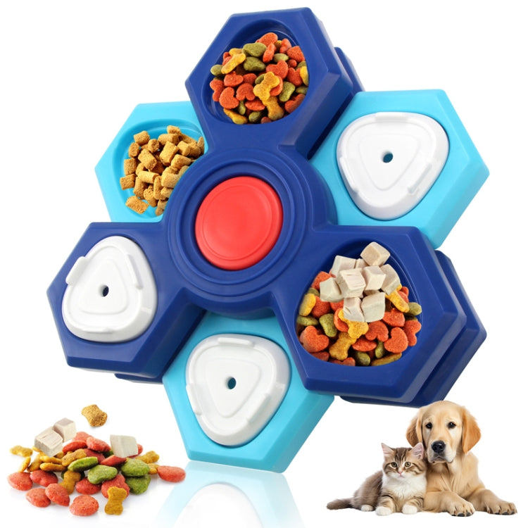 Three Layer Rotating Puzzle Pet Toys Dog Foraging Training Slow Food Tray