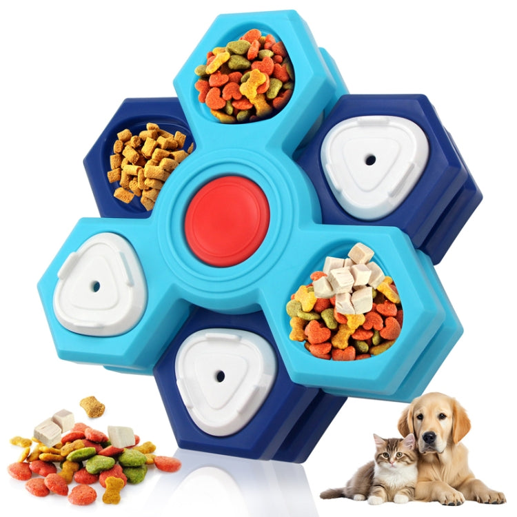 Four Layer Rotating Puzzle Pet Toys Dog Foraging Training Slow Food Tray