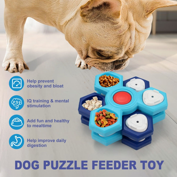 Three Layer Rotating Puzzle Pet Toys Dog Foraging Training Slow Food Tray