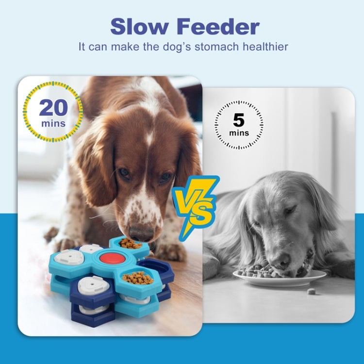 Three Layer Rotating Puzzle Pet Toys Dog Foraging Training Slow Food Tray