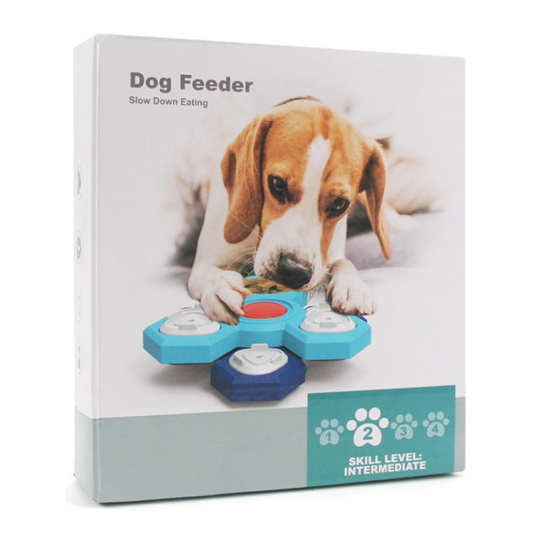 Three Layer Rotating Puzzle Pet Toys Dog Foraging Training Slow Food Tray